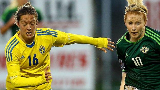 Northern Ireland lost 3-0 away to Sweden