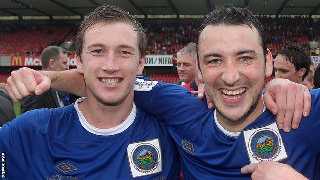 Mark McAllister and Michael Gault are among more players released by new Linfield manager Warren Feeney
