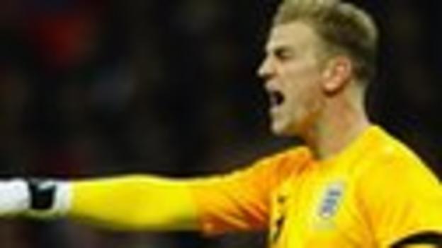 England goalkeeper Joe Hart