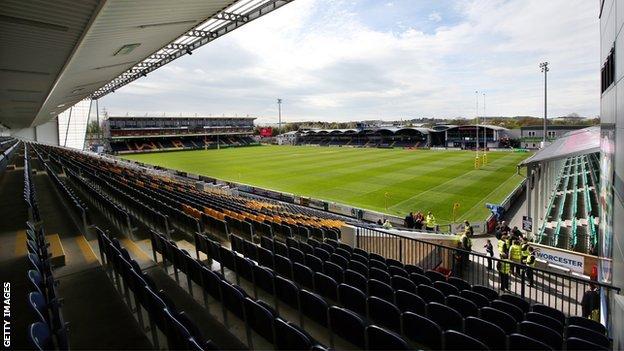 Sixways, home of Worcester Warriors