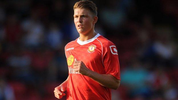 Crewe's England Under-21 international Max Clayton
