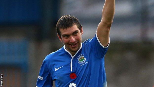 Matthew Tipton scored 20 goals in 52 appearances during his two season's with Linfield