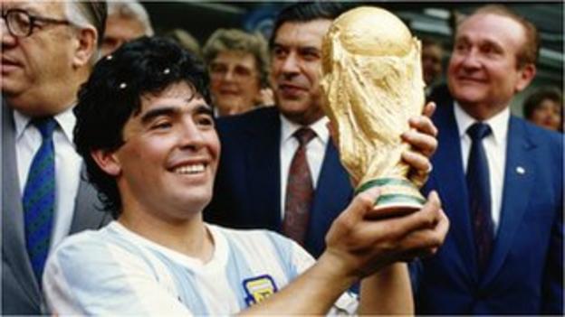 Diego Maradona inspired Argentina to their second World Cup