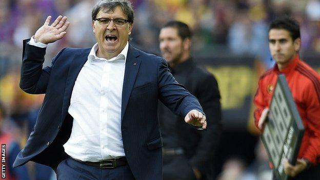 Barcelona coach Gerardo Martino 'concerned' after shock La Liga