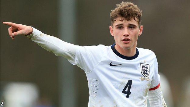 England Under-17s captain Ryan Ledson of Everton