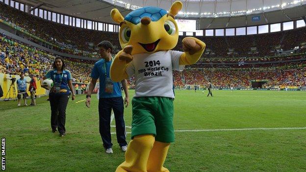 World Cup mascot Fuleco
