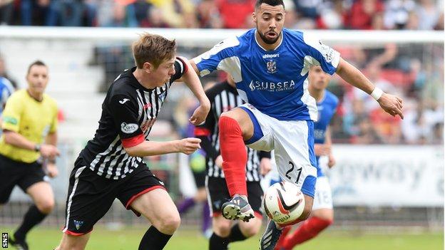Kane Hemmings during the play-off final