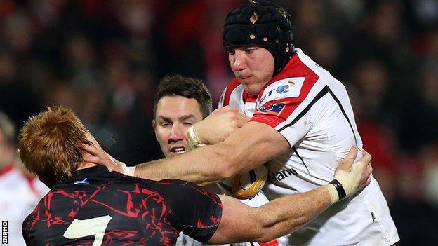 Stephen Ferris in action for Ulster