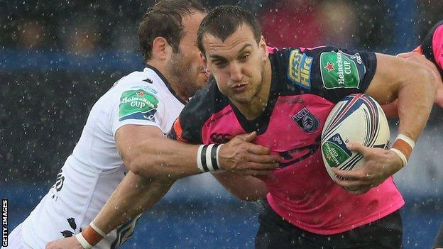 Sam Warburton in action for Cardiff Blues
