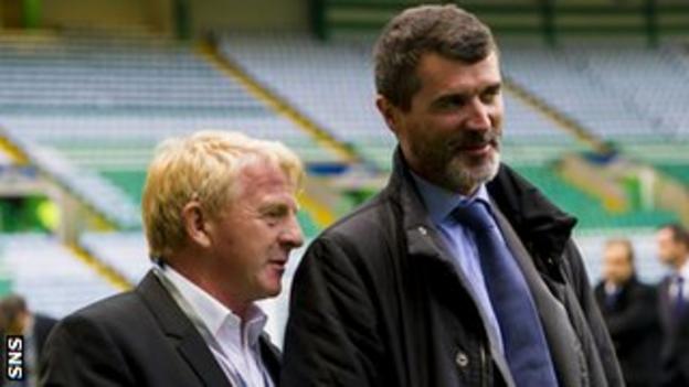Gordon Strachan and Roy Keane