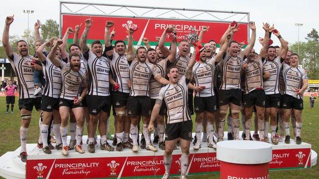 Pontypridd were the 2014 Principality Premiership winners