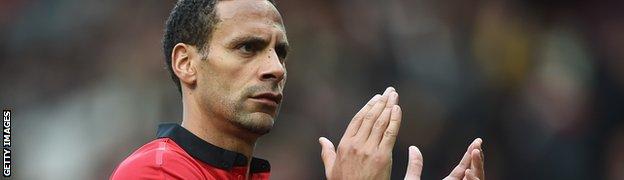Manchester United defender Rio Ferdinand