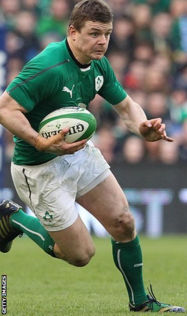 Brian O'Driscoll is the most capped player in the history of rugby union