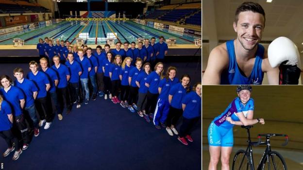 Scotland's Glasgow 2014 Swim team, boxer Josh Taylor and cyclist Katie Archibald