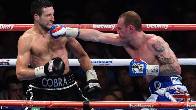 There was little to separate the two fighters, with George Groves managing to counter most of Carl Froch's thunderous shots