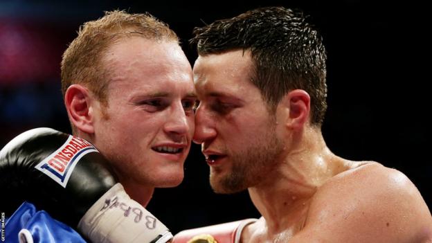 When the pair of fighters did manage to embrace, Carl Froch told George Groves he should be proud of his performance