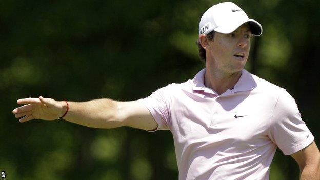 Rory McIlroy during the third round of the Memorial Tournament