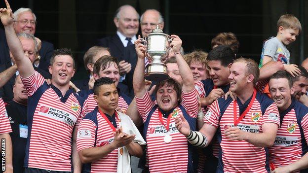 Lancashire lift the Bill Beaumont Cup