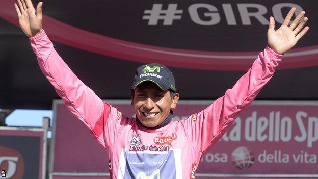 Nairo Quintana winner of Giro d'Italia