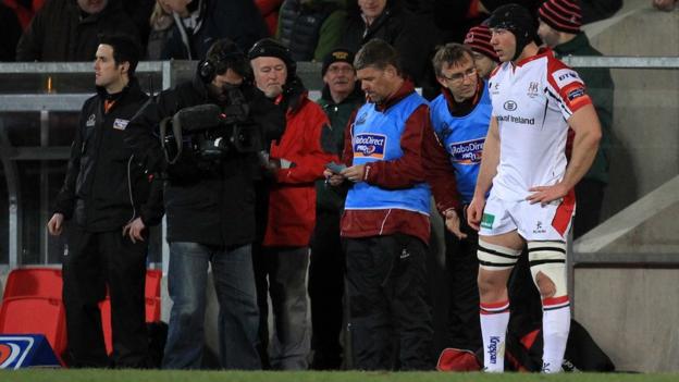 After a 16-month absence, Stephen Ferris returned to action for Ulster against the Scarlets at Ravenhill in March 2014