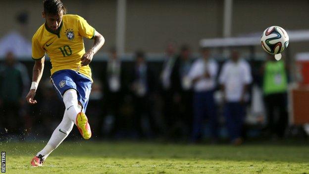 Neymar scores one and sets up another in Brazil friendly win