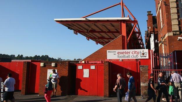 Exeter City's St James Park ground