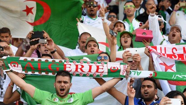 Algeria football fans