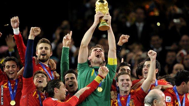 BBC & ITV World Cup rights - Spain's Iker Casillas in 2010