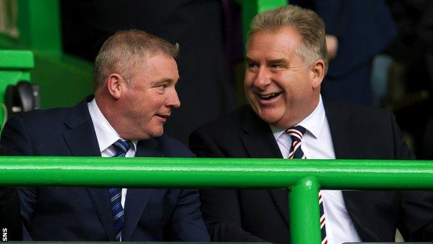 Rangers manager Ally McCoist and chief executive Graham Wallace