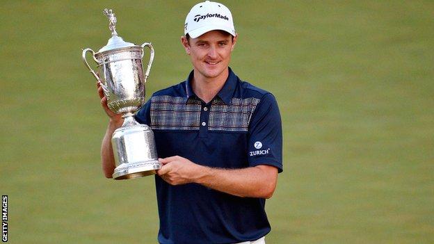 Justin Rose won the US Open by two strokes at Merion in 2013
