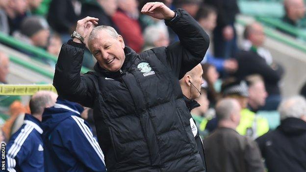 Terry Butcher won just six of the 29 games he was in charge of with Hibs
