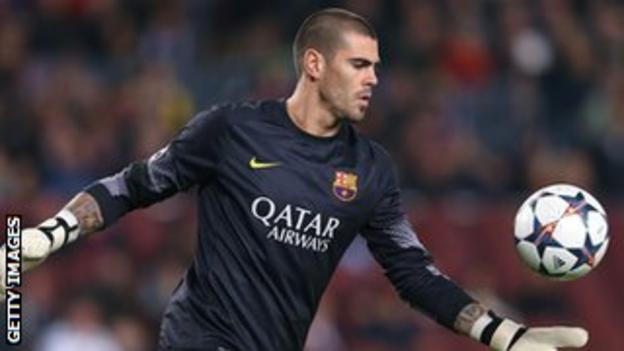 Goalkeeper Victor Valdes