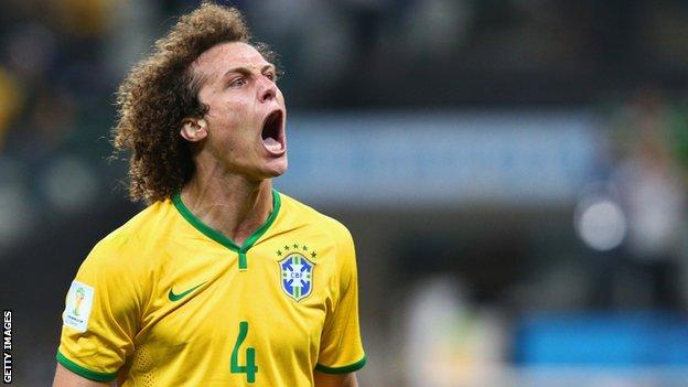 David Luiz of Brazil