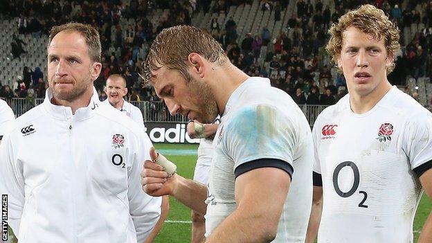 England captain Chris Robshaw dejected in New Zealand
