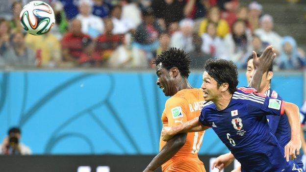 Wilfried Bony scored in Ivory Coast's win over Japan