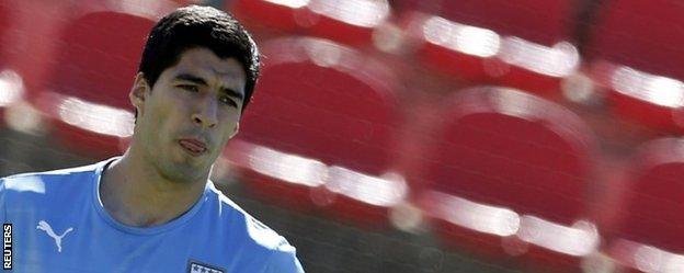 Uruguay striker Luis Suarez