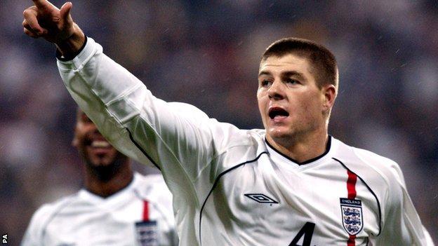 England Captain Steven Gerrard