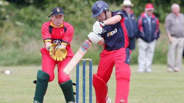 Action from Lurgan's game against Waringstown