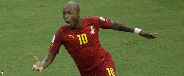 Ghana's Andre Ayew