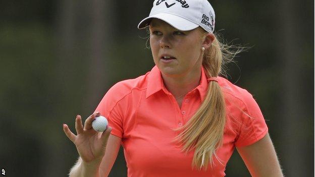 Stephanie Meadow was playing in her first tournament since turning professional