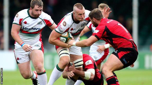 Plymouth Albion beat Jersey in their extra game at Exeter's Sandy Park last year