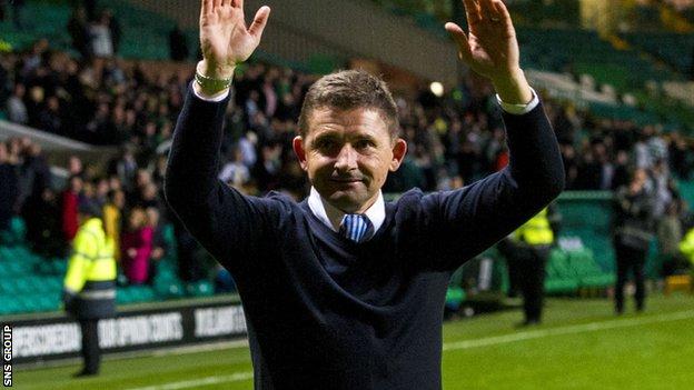 Allan Moore was in charge when Morton knocked Celtic out of last season's League Cup