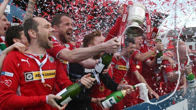 Cliftonville are the current champions of the Irish Premiership