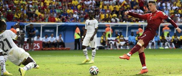 World Cup 2014 Portugal 2 1 Ghana Bbc Sport