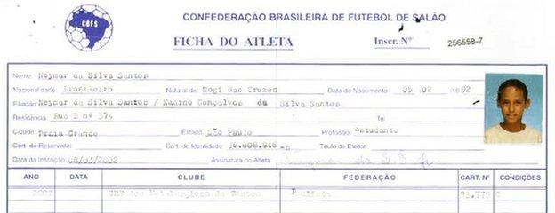 Neymar form