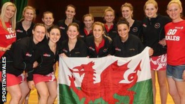 Wales netball team post win