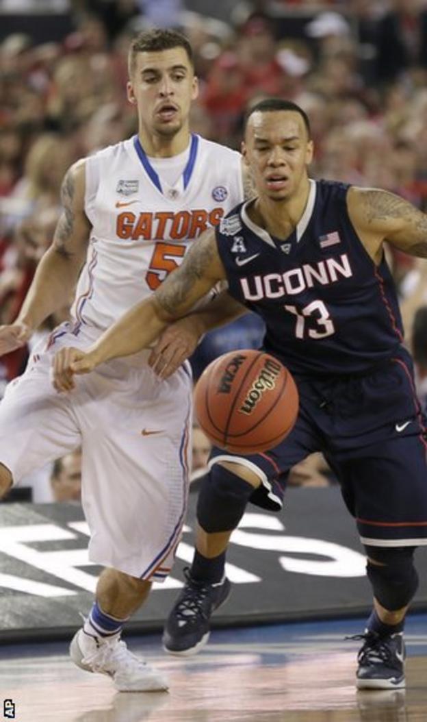 Shabazz Napier in action for the University of Connecticut