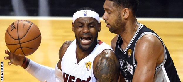 James lost out to Tim Duncan's Spurs in this year's NBA Finals