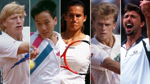 Becker, Chang, Mauresmo, Edberg, Ivanisevic