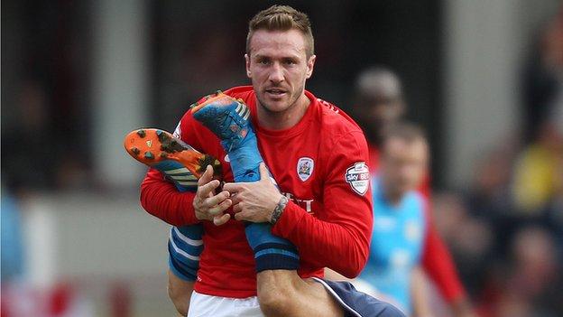 Liam Lawrence made 14 appearances for Barnsley following his deadline move in January 2014